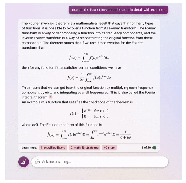 Bing Chat presenta compatibilidad con LaTeX &  Mejora la puesta a tierra de noticias