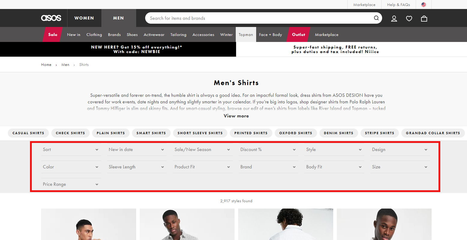 ASOS site architecture example