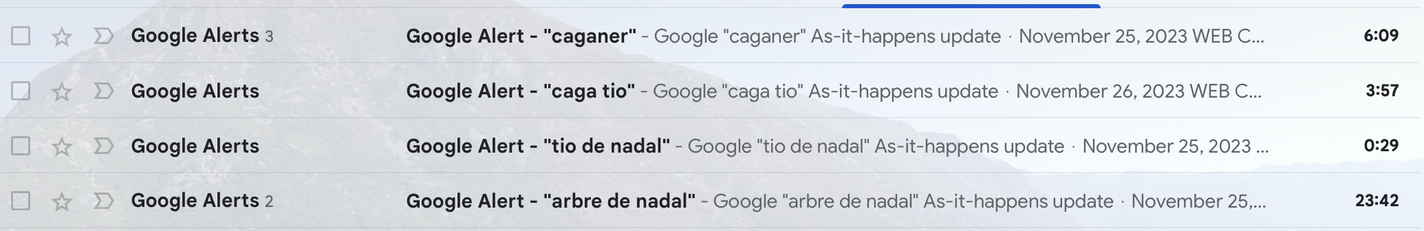 alerta de google navidad