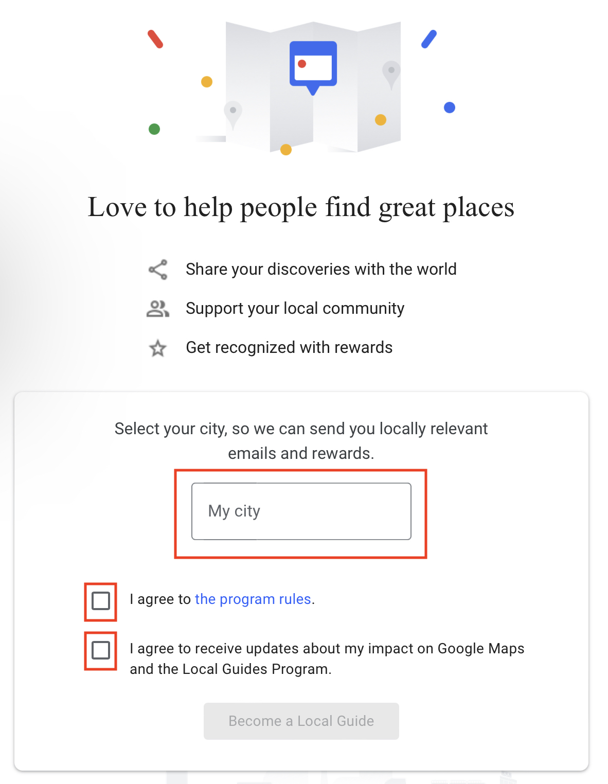 Cómo unirse al programa Google Local Guides Paso 2