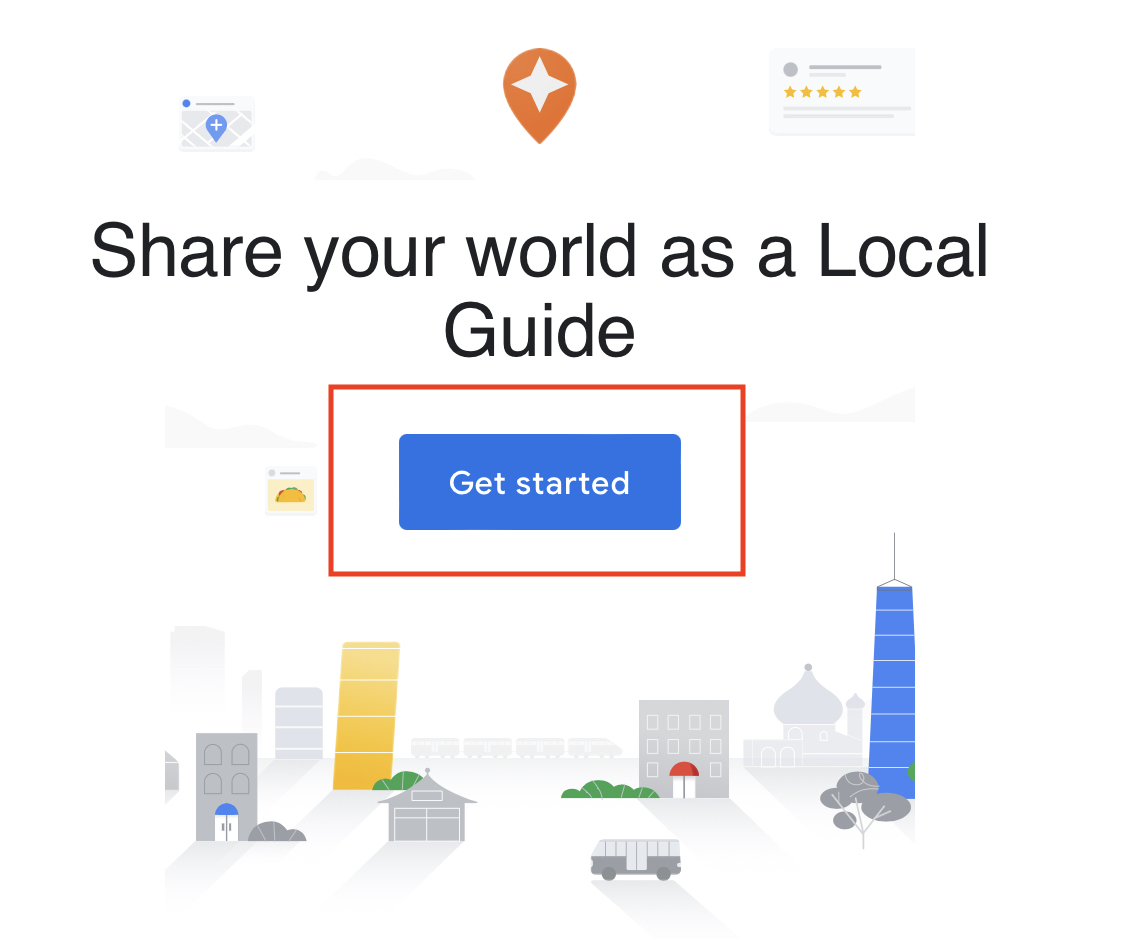 Cómo unirse al programa Google Local Guides Paso 1