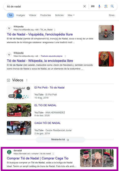 tío de nadal: resultados de búsqueda de Google