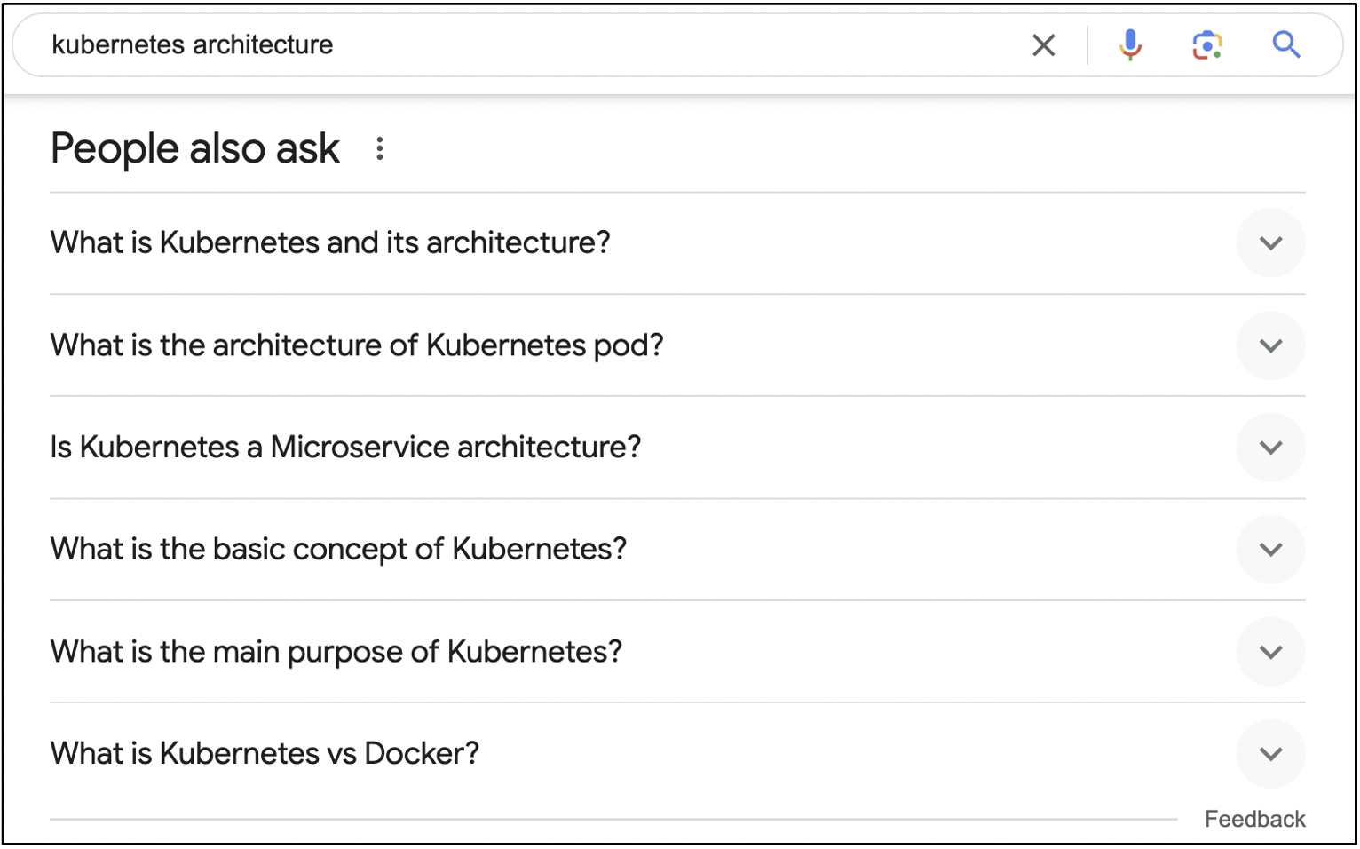 Screenshot from search for [kubernetes architecture]