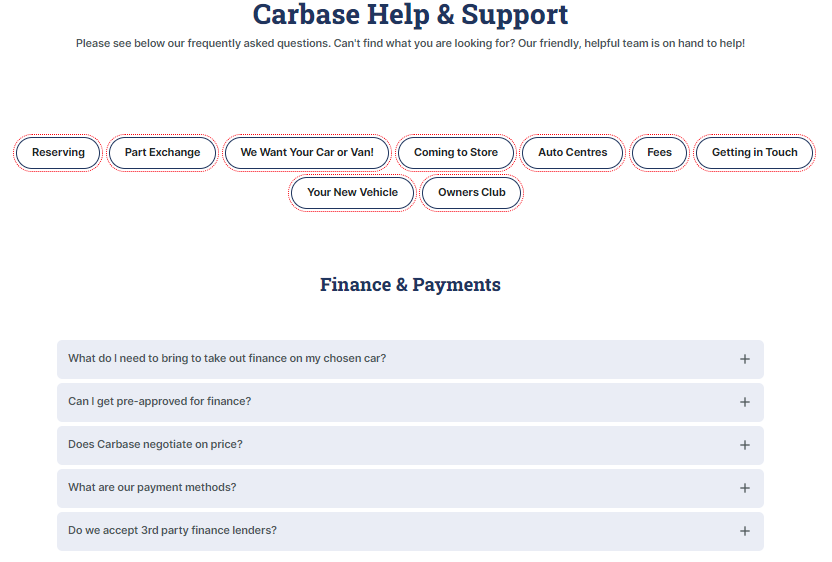 Carbase FAQs